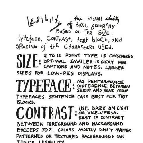 Universal Principles of Design: Legibility