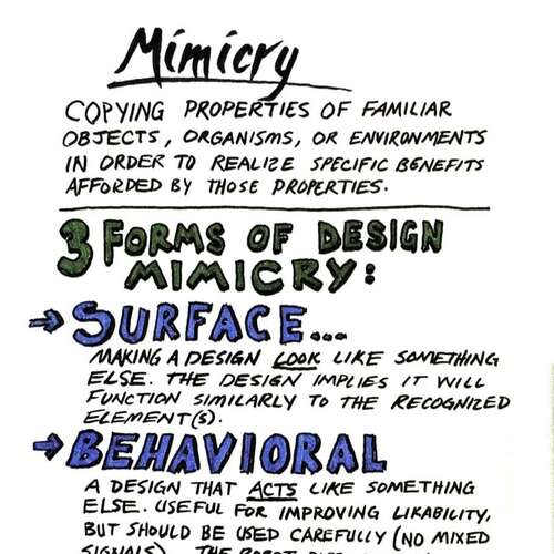 Universal Principles of Design: Mimicry