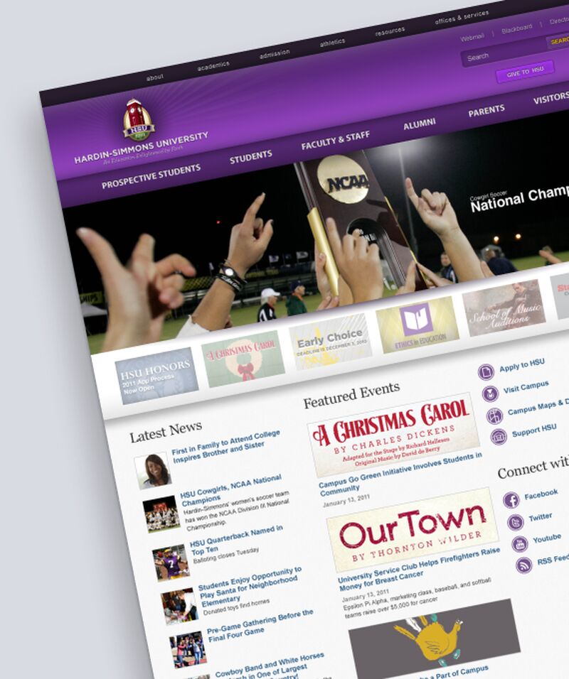 <p>A full redesign of Hardin-Simmons University's website and migration to a CMS.</p>